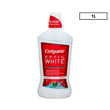 Colgate Optic White Mouthwash Fresh Mint 1L